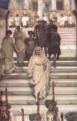 Alma-Tadema, Sir Lawrence The Triumph of Titus: AD 71 (mk23) oil painting picture
